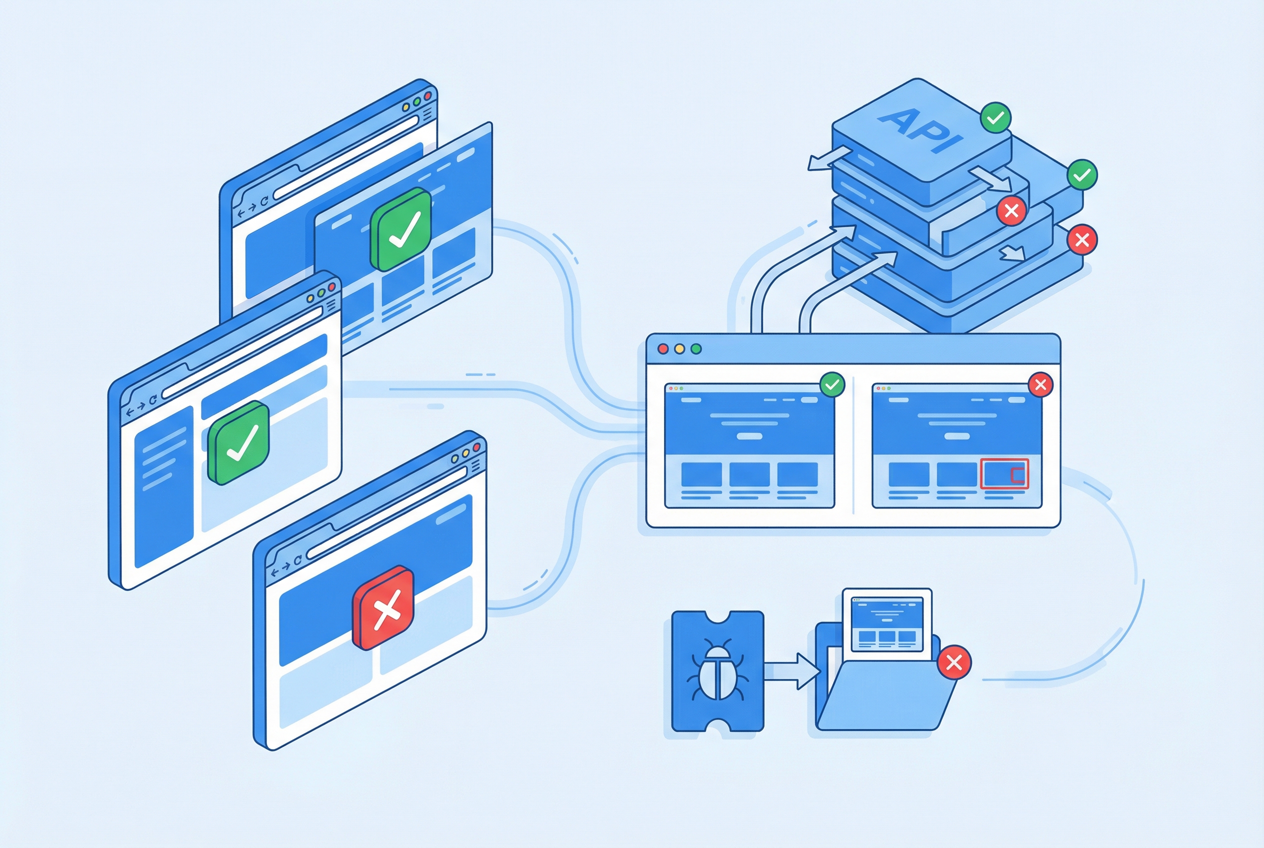 Automated web and API testing